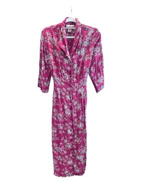 April Cornell Floral Button Midi Dress Women’s Medium Cottagecore Prairie Boho